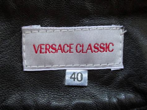 versace classic label|versace clothing label.